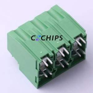 DB137-15.0-3P-GN-P Screw Terminal Block P=15mm Connector ( Construction: 1x3P )( Pitch: 15mm )( Color: Green ) - Product Image 2