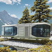 Volfreda Malaisie Outdoor Hotel's Mobile V9 E9 Glass Pod 3-4 Bedroom 40ft NTong Container House Furniture Space Capsule Style
