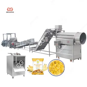 Industrial Snack Machines Fryer Plantain Chips Production Line Plant Banana Chip Making Machinery