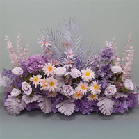 Vente en gros de rangées de fleurs artificielles pour arrangements de mariage, événements et festivals