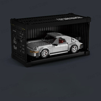 PB PB8816 Nuevo Modelo de Contenedor Gris MOC, Coche de Juguete Educativo para Armar, Bloques de Construcción para Niños, Regalos para Niños
