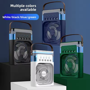 3-in-1 Air Cooler <b>Mini</b> Fan 600ML Humidifier Water Air Cooling <b>Desk</b> Fan <b>Mini</b> Portable Plastic Add Ice Fan With 7 Color Light - Product Image 4