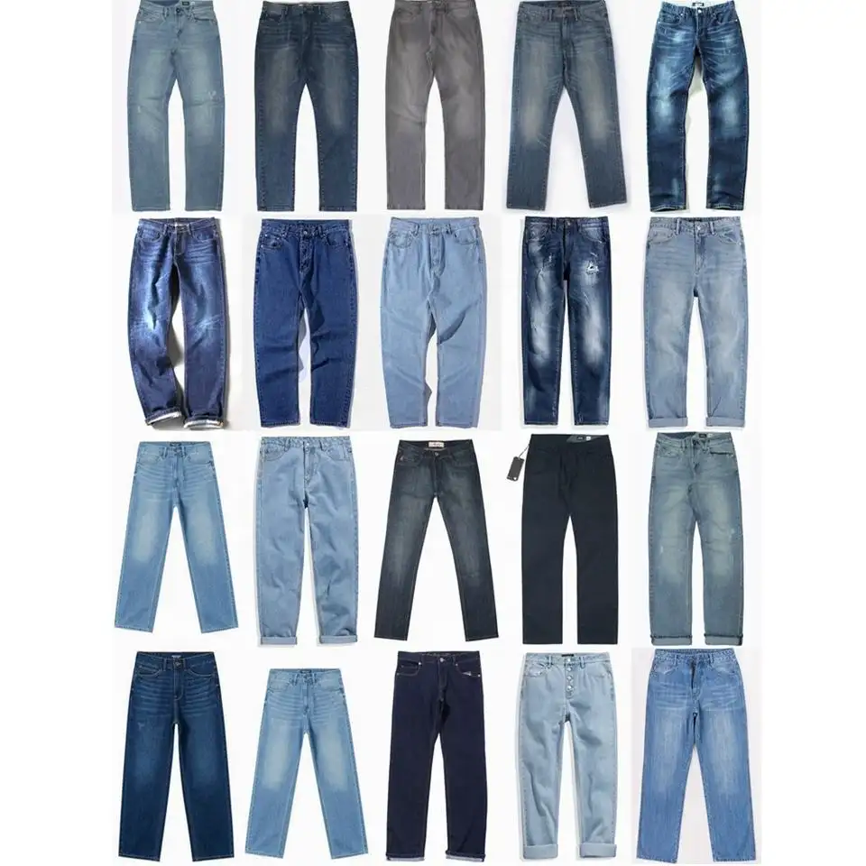 second-hand fashion design low price jean manufacturer factory denim male jeans for wholesale stocklot
