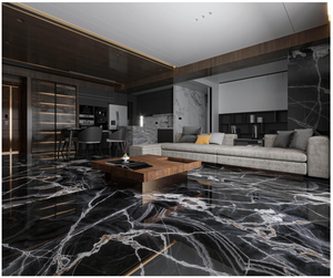 Revêtement mural en pierre frittée à jointure invisible, grand format, effet marbre, dalle en <span class=keywords><strong>porcelaine</strong></span> pour mur de couloir de luxe - Product Image 1