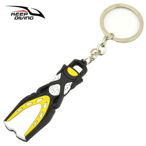 Llavero con Forma de Aletas de Aleación, Colgante de Buceo, Adorno, Recuerdo de Buceo, Tirador de Cremallera KEEP DIVING PS 033 - Product Image 5