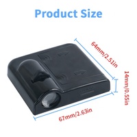 Luz Proyector LED Inalámbrica Personalizada de Fábrica para Puerta de Coche Logo Proyector Láser 3D Lámpara de Bienvenida Luz de Sombra Fantasma Lámpara de Cortesía para Coche Nuevo