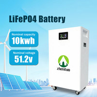 Batterie LiFePO4 48V 200Ah 10kWh pour armoire au sol, stockage d'énergie solaire domestique, surveillance à distance, 8000 cycles, alimentation à décharge profonde
