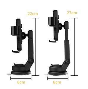 Soporte Universal <span class=keywords><strong>para</strong></span> Teléfono Móvil con Clip de Bloqueo Automático Manos Libres, <span class=keywords><strong>para</strong></span> Coche y Escritorio, Parabrisas, Tablero, Portátil, ABS, Fácil de Sujetar con Ventosa - Product Image 6