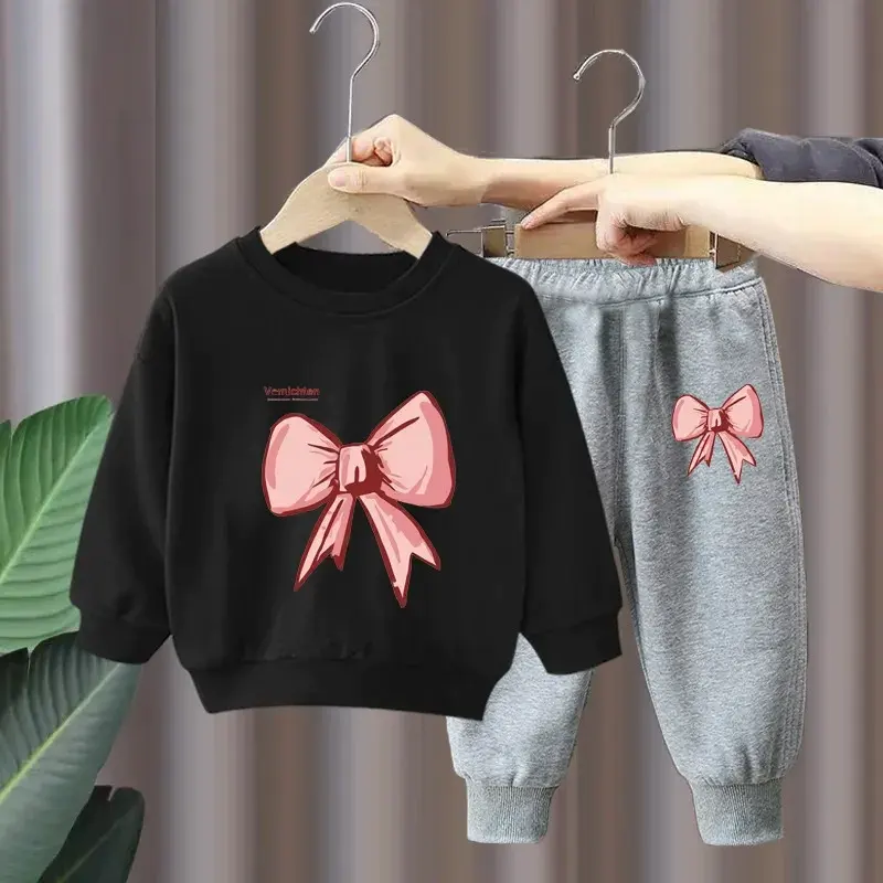 Spring Autumn Baby Girls Clothes Full Sleeve T-shirt and Pants 2pcs Cotton  Suits Children Clothing Sets Toddler Brand Tracksuits