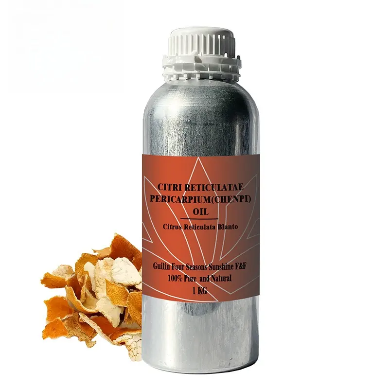 Fornitore di olio essenziale di erbe puro olio di buccia d'arancia naturale sapore alimentare CO2 Citri Reticulatae Pericarpium(chenpi) olio essenziale