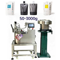 Machine de remplissage de poches souples en acier inoxydable avec système de bouchage automatique