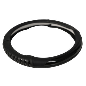 Funda <span class=keywords><strong>de</strong></span> Volante <span class=keywords><strong>de</strong></span> Cuero PU para Automóvil, Color Negro, con Anillo Interior <span class=keywords><strong>de</strong></span> TPR Blanco, Venta al Por Mayor <span class=keywords><strong>de</strong></span> Fábrica - Product Image 5