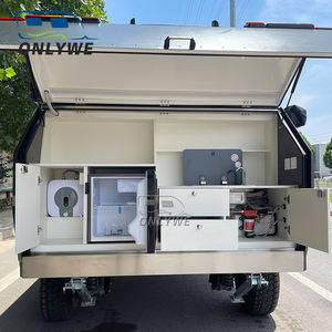 ONLYWE Hybride <span class=keywords><strong>Petit</strong></span> Camping-car Caravane Remorques Camping Rv Camping-car Van Tout-terrain Remorque de Voyage avec DOT - Product Image 4