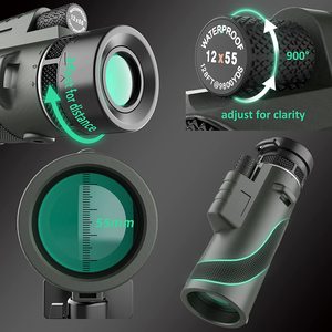 Télescope monoculaire 12x50 haute définition avec adaptateur pour smartphone et trépied pour l'observation des oiseaux pour adultes - Product Image 2