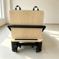 Machine de Pilates Réformateur en Alliage d'Aluminium Réglable, Pliable, pour Usage Domestique et en Studio, avec Accessoires Complets pour la Santé