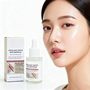 Suero Ampolla de Arroz OEM <span class=keywords><strong>Triple</strong></span> Acción Iluminador e Hidratante Exfoliante Suave para Todo Tipo de Piel - Product Image 1