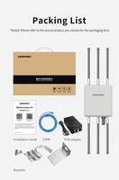 Enrutador de punto de acceso WiFi, puertos Gigabit, punto de acceso inalámbrico de doble banda para exteriores con precios de descuento, 1, 2, 2