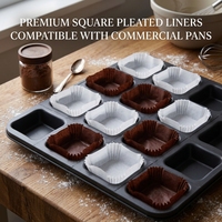 Gobelets en papier jetables de taille personnalisée pour cupcakes, muffins et mini-gâteaux