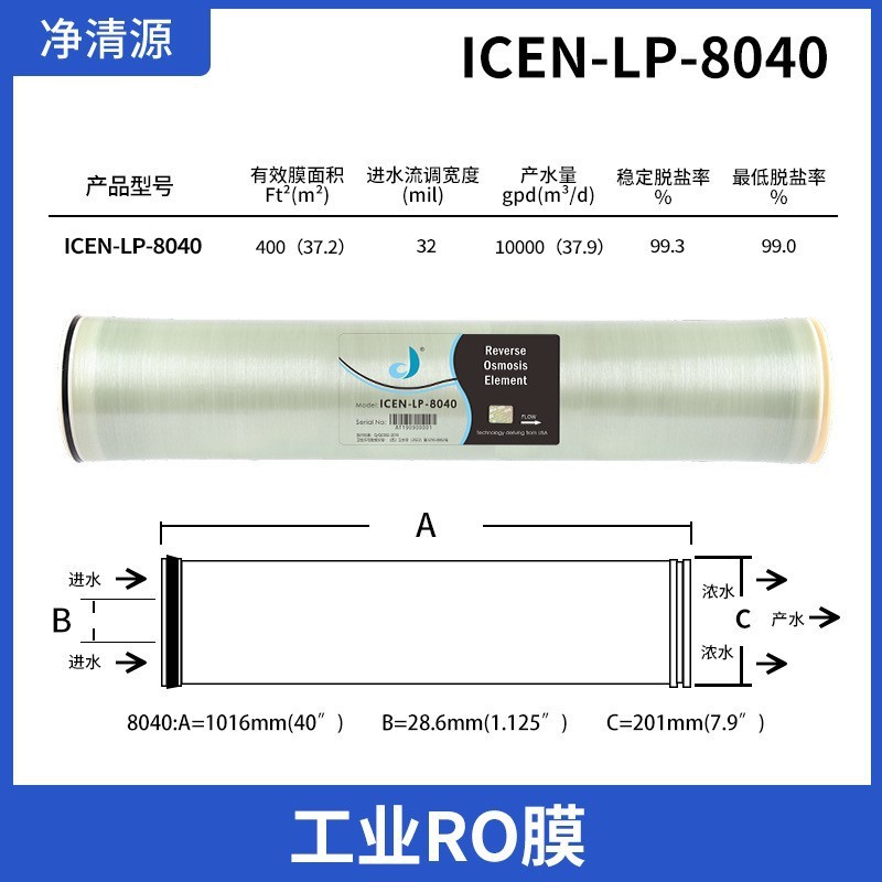 Jingqingyuan LP-8040 (Membrane basse pression)