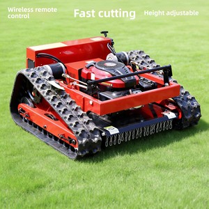 Wholesale Industrial Agriculture Remote Control Efficient Heavy-duty Tracked Lawn Mower Hybrid Power Adjustable Height for - Product Image 1