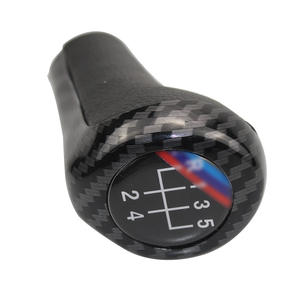 Pommeau de levier de vitesse en fibre de carbone pour BMW E46 5ème et 6ème vitesse, design ergonomique, accessoire pour pommeau de vitesse de voiture - Product Image 3