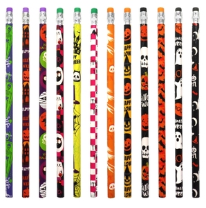 Ensemble d'activités promotionnelles sur le thème <span class=keywords><strong>de</strong></span> Halloween Crayon promotionnel effaçable avec pointe en caoutchouc Crayon HB Mine noire pour les jardins d'enfants - Product Image 2