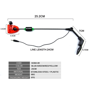 Selco 26cm chất lượng cao Cá Chép cắn báo động nhanh chóng phát hành Cá Chép Cá swinger cắn chỉ số SGBA-06 - Product Image 2