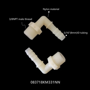 ข้อต่อท่อพลาสติก OEM รุ่น 083718 ข้อต่อสายลมพลาสติกแบบ NPT 90 องศา ข้อต่อเกลียว G1/2" G3/8" G1/4" G1/8" ข้อต่อเกลียวแบบ Barb - Product Image 2