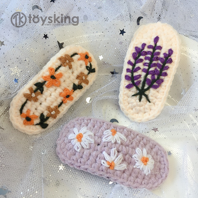 Новое поступление, оптовая продажа, Цветные Цветочные заколки для волос, маргаритки, заколки-невидимки, вязаные заколки для девочек, женщин и детей