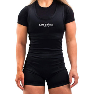 Custom Logo Breathable Waterproof Power Sexy Gym Wear Women and Men <strong>Weightlifting</strong> <strong>Singlets</strong> with Printed Technics - Product Image 1