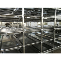 Étagère de stockage mortuaire robuste en acier inoxydable 304 - 4 niveaux pour morgue hospitalière