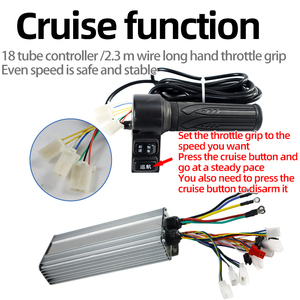 Kit Pengontrol As Roda Belakang Kecepatan Rendah 70cm 800W 1:28 Cruise Constant Speed untuk Gerobak Dorong Listrik Roda Tiga dengan Diferensial As Roda 800kg - Product Image 3