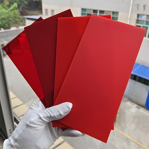 Housse de protection rouge personnalisée pour panneau d'affichage de stand publicitaire, en verre acrylique organique transparent. - Product Image 4