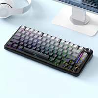 Clavier mécanique Free Wolf F75, structure Gateway, RGB personnalisé, sans fil BT, trois modes, clavier de jeu à branchement à chaud