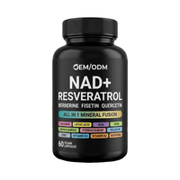 Capsules de NAD, Resvératrol et Berbérine OEM ODM Marque Privée – Soutien Anti-Âge, Santé Cellulaire, Longévité et Antioxydant
