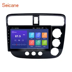 HD Touchscreen 9 inch Android 11.0 auto radio android GPS Navigation for 2001-2005 Honda Civic RHD Manual A/C with AUX Music DVR