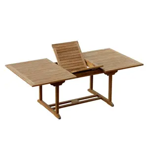Прямоугольные уличные обеденные столы из тикового дерева