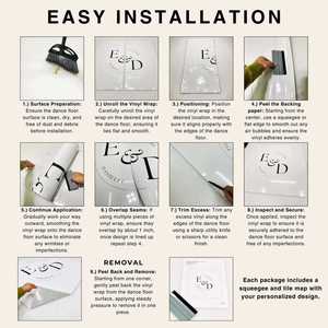 Pegatina Adhesiva Personalizada para Suelo, Vinilo Removible, Banner Adhesivo para Suelo, Decoración para Eventos, Cumpleaños, Bodas y Fiestas - Product Image 4