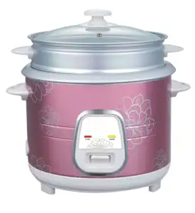 national Chinese supplier cylinder shape double pot 2.8l cylinder electric rice cooker with steamer
