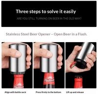 Creatieve automatische blikopener met drukknop, multifunctionele flesopener voor thuis, keuken en feesten