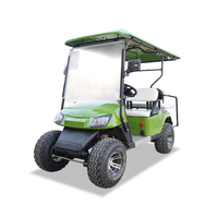 Voiturette de golf électrique à batterie lithium 72V avec certificat CE, télécommande, 4 roues