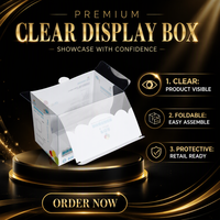 Boîte d'emballage en plastique transparente pliable personnalisée, carton de présentation transparent pour l'emballage en magasin
