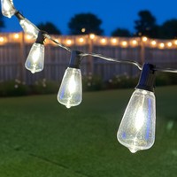 Guirlandes lumineuses de Noël 2W étanches G40 en fil de cuivre pour décoration intérieure et extérieure commerciale