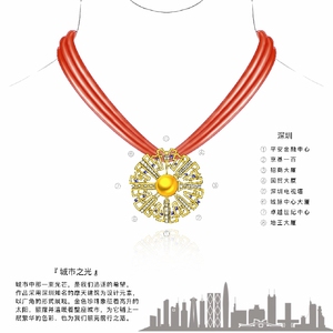 [Salon international de bijoux de Hong Kong] Broche tendance Urban Radiance avec accent de perle dorée pour un style sophistiqué au quotidien - Product Image 3