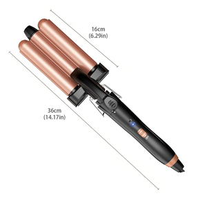 Cepillo térmico rizador, juego de mini plancha rizadora, rizador de pelo de cerámica intercambiable 5 en 1, plancha rizadora de pelo - Product Image 6