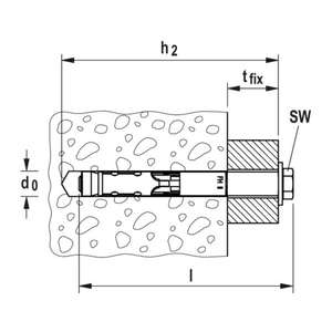 FISCHER - 510928 Ancre haute performance FH II S A4 à tête hexagonale et acier inoxydable-EAN 4048962104288 ANCHORS - Product Image 4