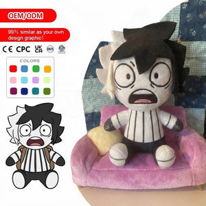 Porte-clés personnalisé en peluche, mini personnage de dessin animé mignon, en forme d'alpaga, design sur mesure, vente en gros - Product Image 1