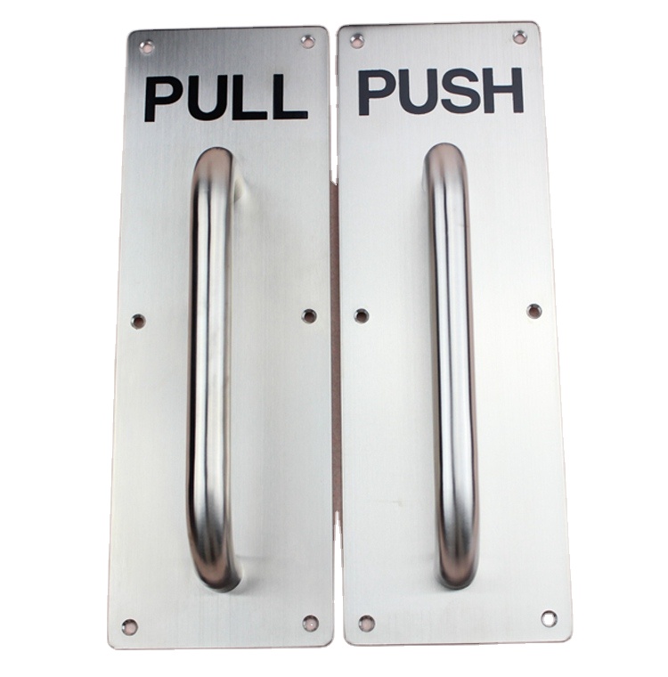 Placa De Empuje Para Puertas Acero Inoxidable Dexter Color Inox