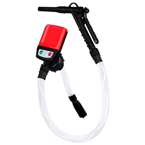 Manual Nozzle <b>Battery</b>/USB Powered DC Motor Fuel Transfer <b>Pump</b> 4 Adapters 3.8GPM Low Pressure OEM 5V/12V Water/Gasoline - Product Image 1
