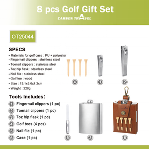Juego <span class=keywords><strong>de</strong></span> Accesorios <span class=keywords><strong>de</strong></span> Golf Personalizado <span class=keywords><strong>de</strong></span> 8 Piezas con Set <span class=keywords><strong>de</strong></span> Manicura, Set <span class=keywords><strong>de</strong></span> Golf <span class=keywords><strong>de</strong></span> Alta Calidad, Set <span class=keywords><strong>de</strong></span> Petaca, Regalo para Hombres Golfistas - Product Image 2